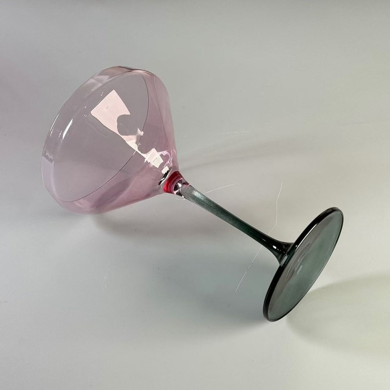 jakość Hand-blow Color Gradient Wine Glass Set High Quality Crystal Wine Glass For Gift For Weeding fabryka