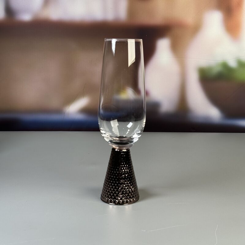 jakość Electroplate Diamond Base Wine Glass Set fabryka