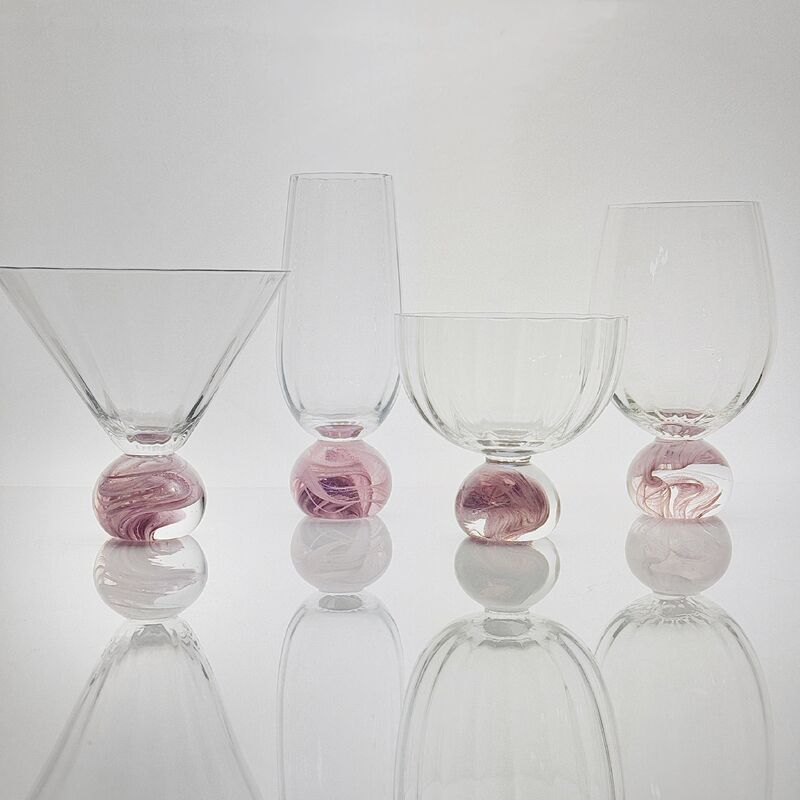 jakość High Clarity Pink Cloud Crystal Wine Glass Set Designed for in Restaurants Bars and Wine Tasting Events Offering Superior Presentation fabryka