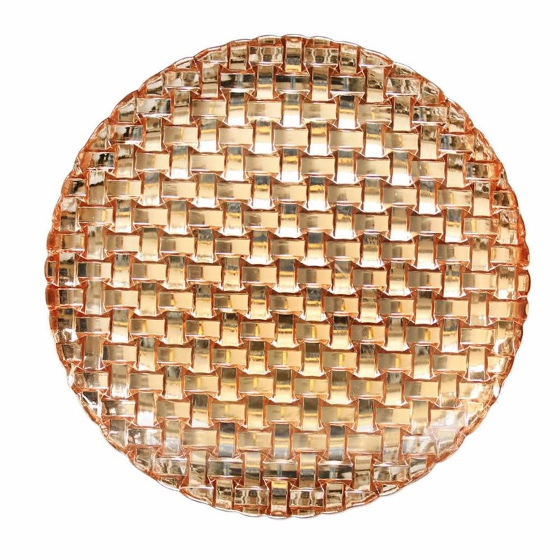 jakość Glass Charger Platesm For Wedding fabryka