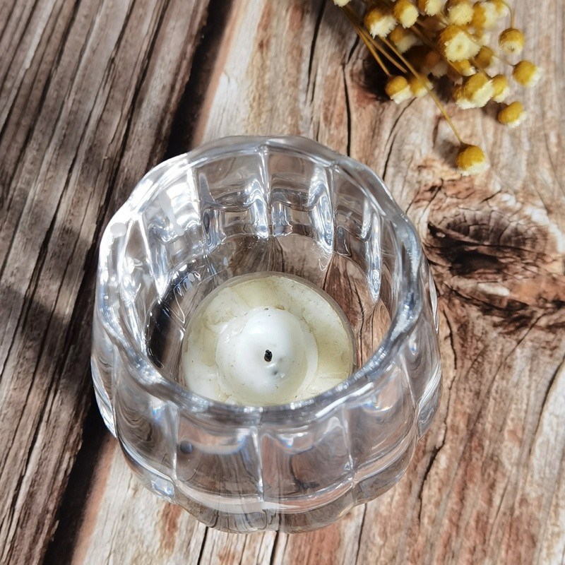 jakość Pumpkin Shaped Embossed Glass Candle Holders For Tealight fabryka