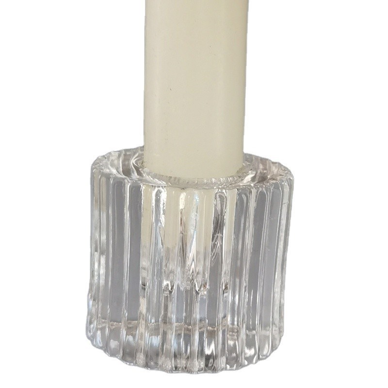 jakość Crystal Embossed Mini Candle Stand for special event fabryka