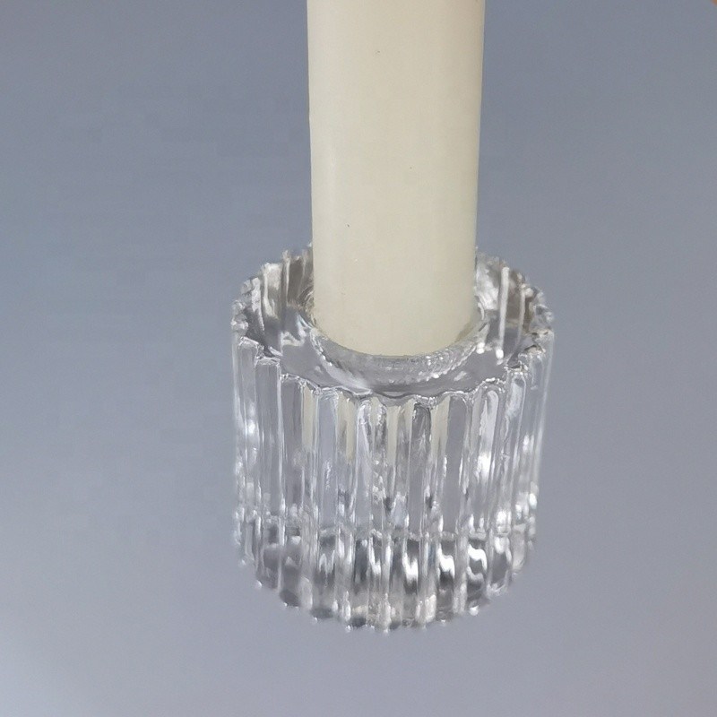 jakość Crystal Embossed Mini Candle Stand for special event fabryka
