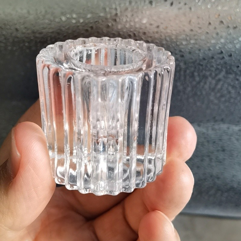 jakość Crystal Embossed Mini Candle Stand for special event fabryka