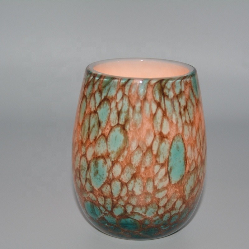 jakość Turquoise Solid Color Votive Glass Candle Holders fabryka