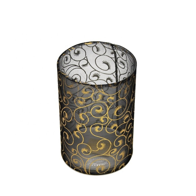 jakość Decorative Handmade Silk Sleeve Coat Cylinder Candle Holders fabryka