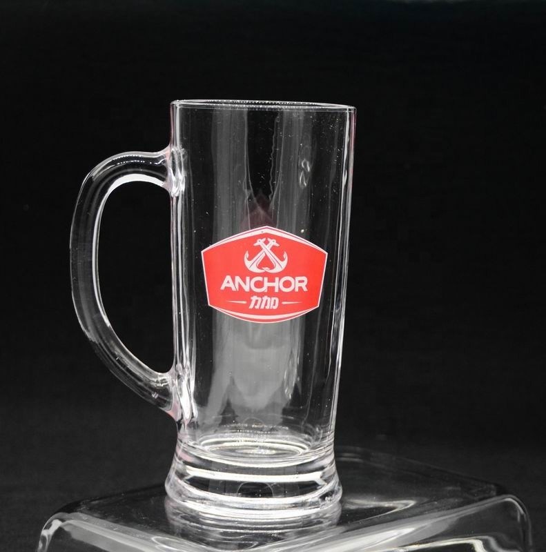 jakość Promotion Branded 21 Oz Beer Glass Stein With Color Decal fabryka