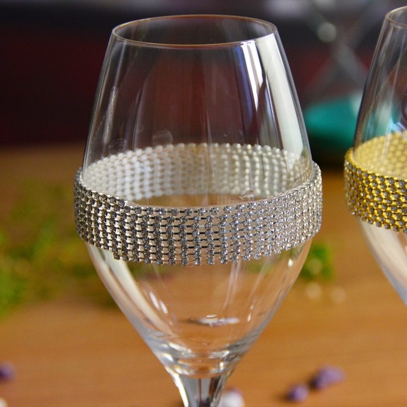 jakość Diamonds Decorated Crystal Wine Glass As Anniversary Gift fabryka