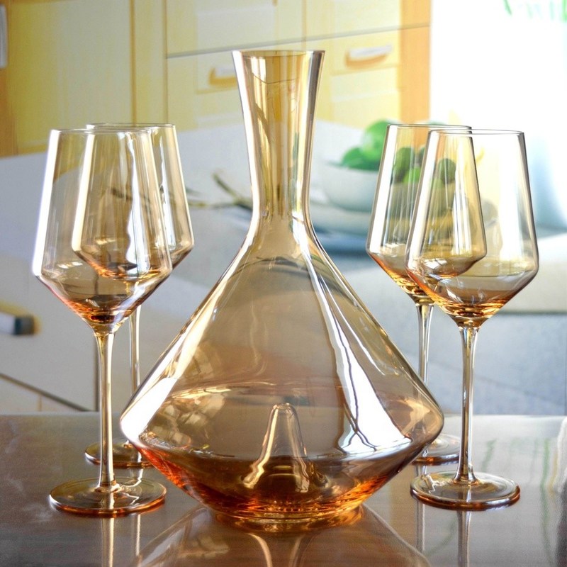 jakość Hand Blown Crystal Wine Glass Set fabryka