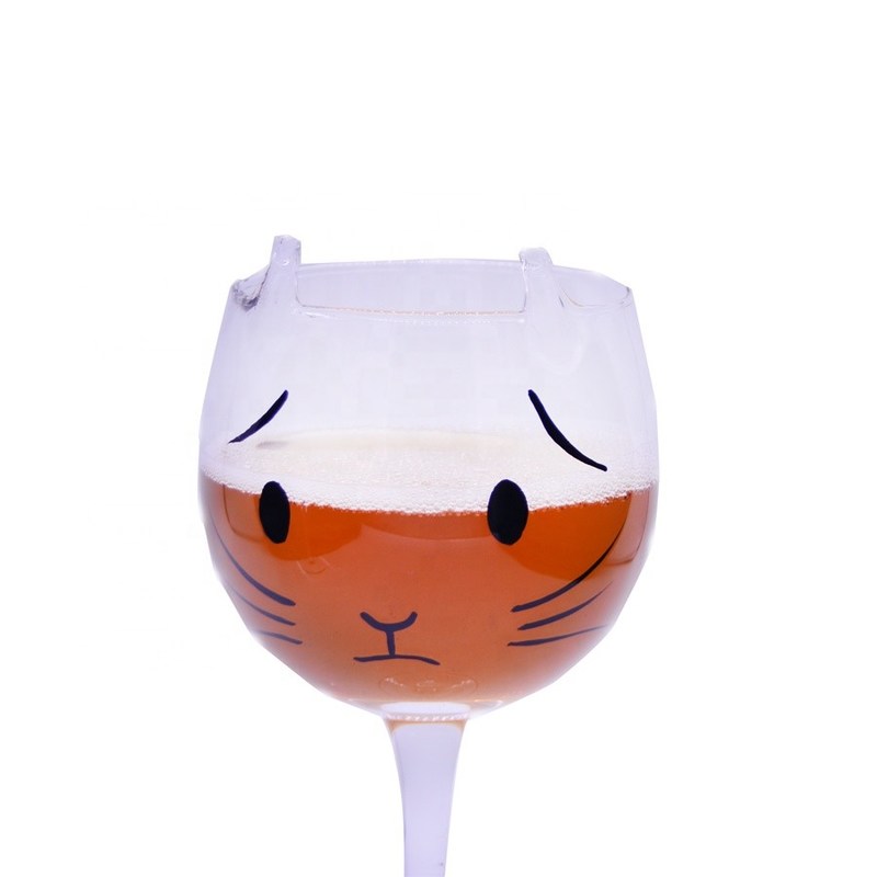 jakość Cat Shaped 400ml Crystal Balloon 14 Oz Wine Glasses fabryka