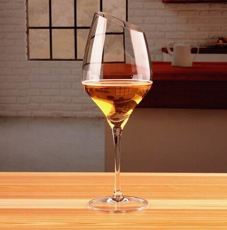 jakość Customized Slanted Top Edge 450ml Fine Crystal Glasses fabryka