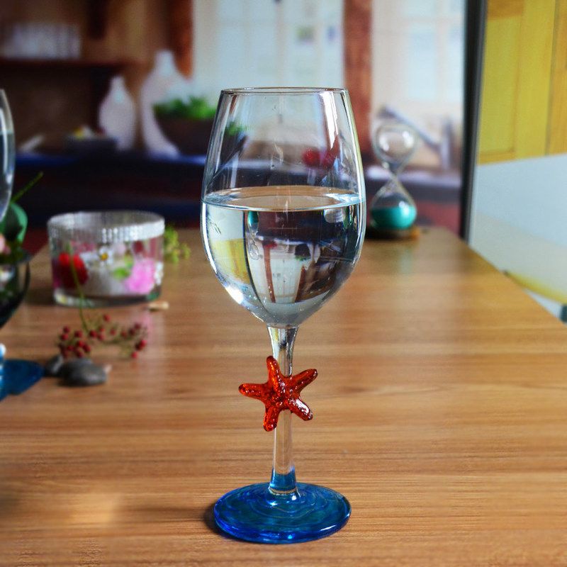 jakość Creative Sea Animal Stem Crystal Wine Glass For Summer Holiday fabryka