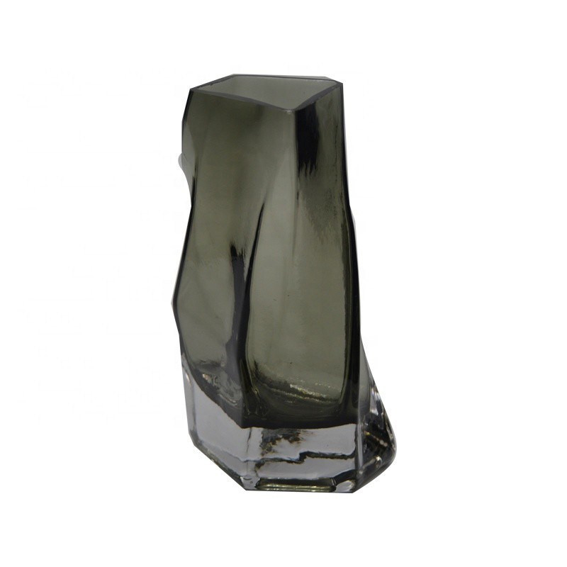 jakość 3 Size Warped Grey Color Tall Centerpiece Vases fabryka