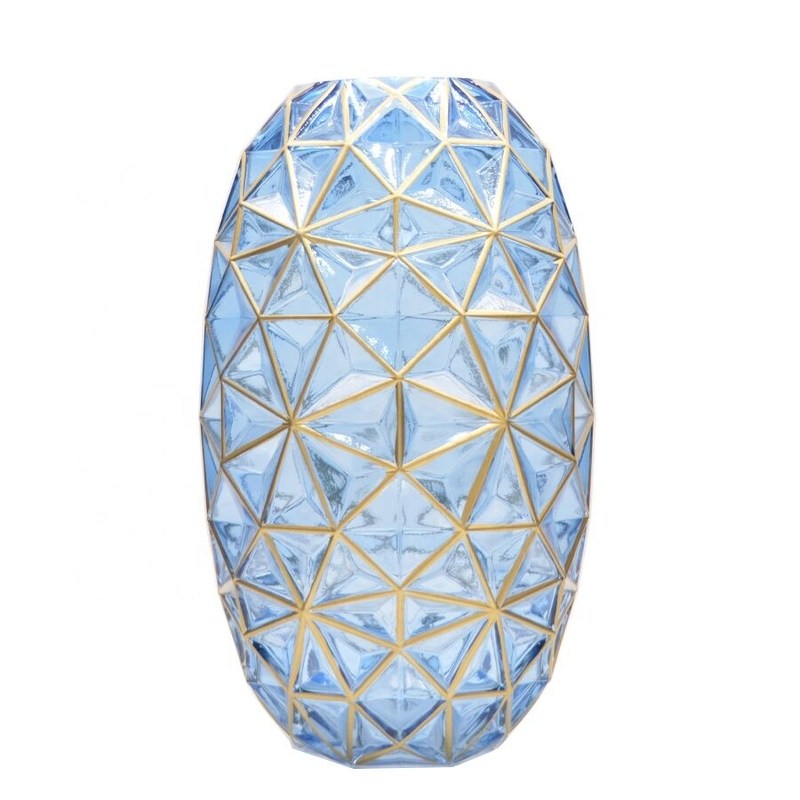 jakość Creative Handpainted Decorative Glass Vase For Wedding fabryka