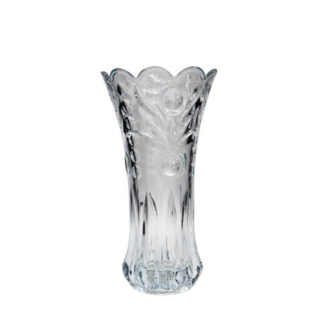 jakość Bohemian Style Crystal Embossed Pattern Decorative Glass Vase fabryka