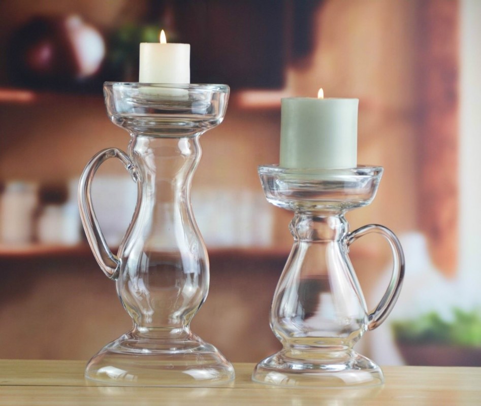 jakość New Design Hand Blown Decorative Glass Vase With Handle fabryka