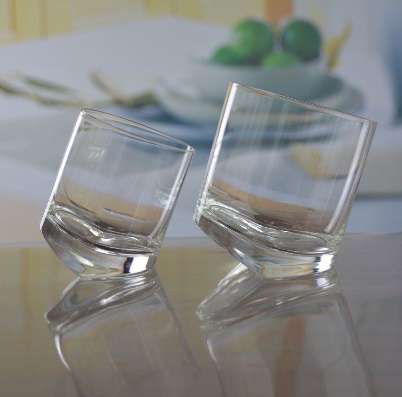 jakość Lead Free Slanted Bottom Round Whiskey Tasting Glasses fabryka