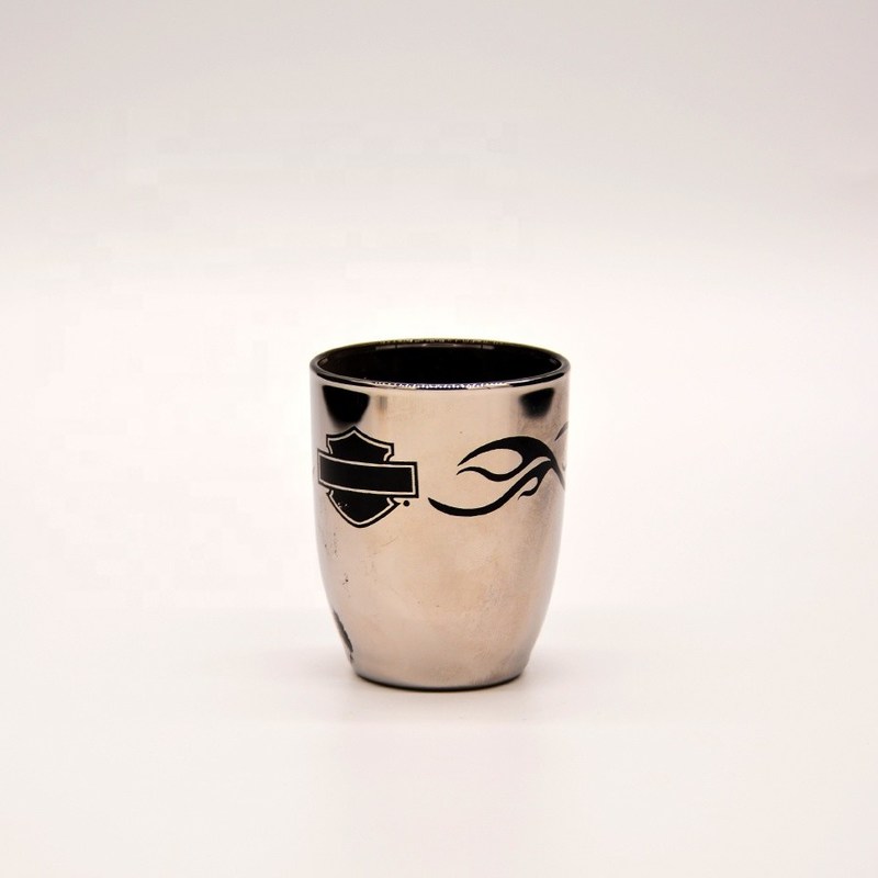 jakość Platinum 50ml Unique Shot Glasses With Branded Decal Logo fabryka