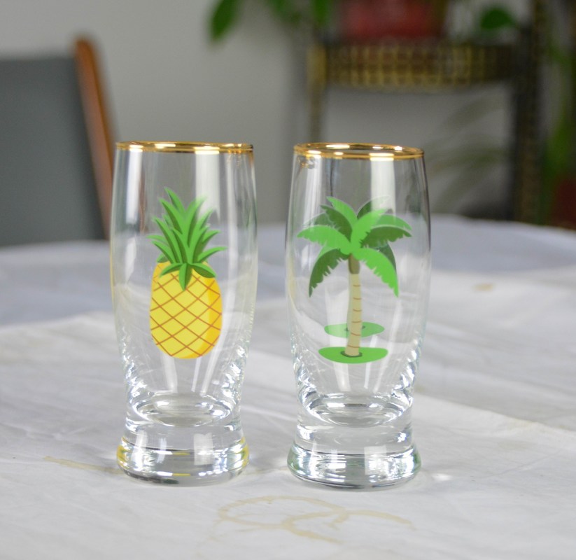 jakość Color Decal Printed Unique Shot Glasses fabryka