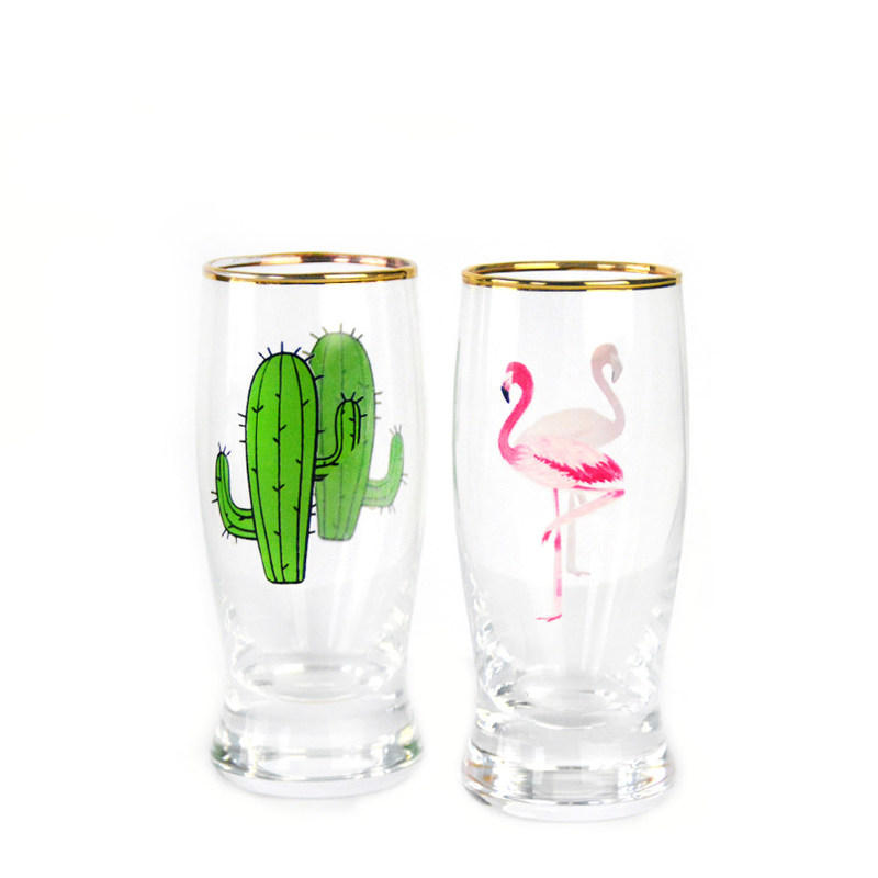 jakość Color Decal Printed Unique Shot Glasses fabryka