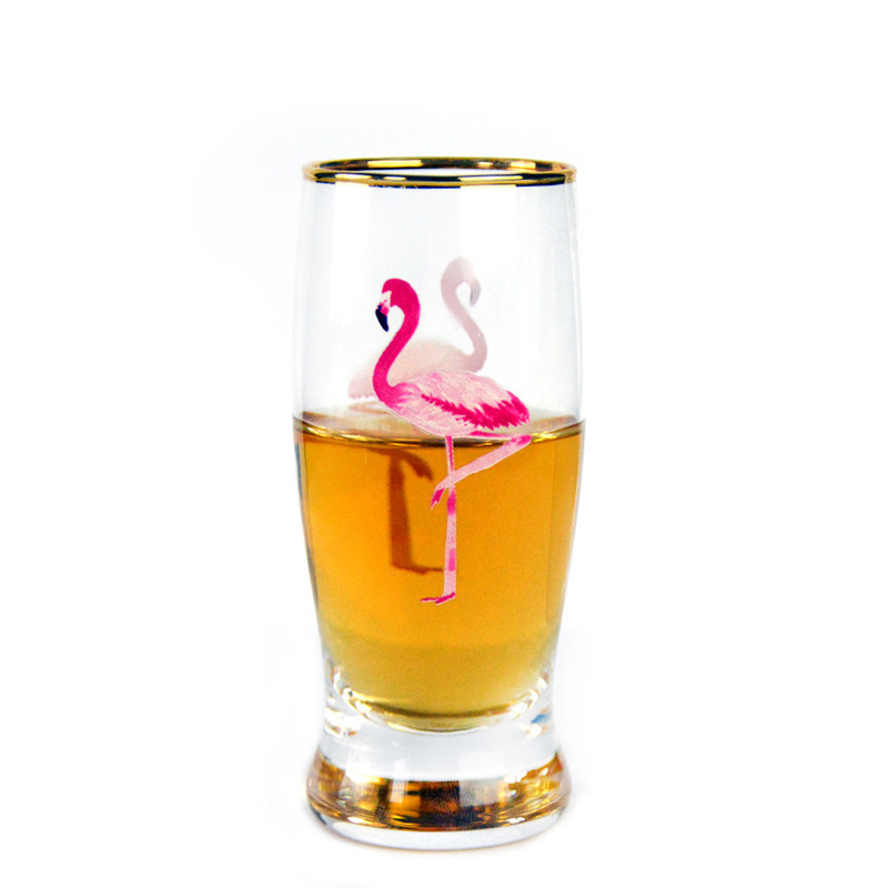 jakość Color Decal Printed Unique Shot Glasses fabryka