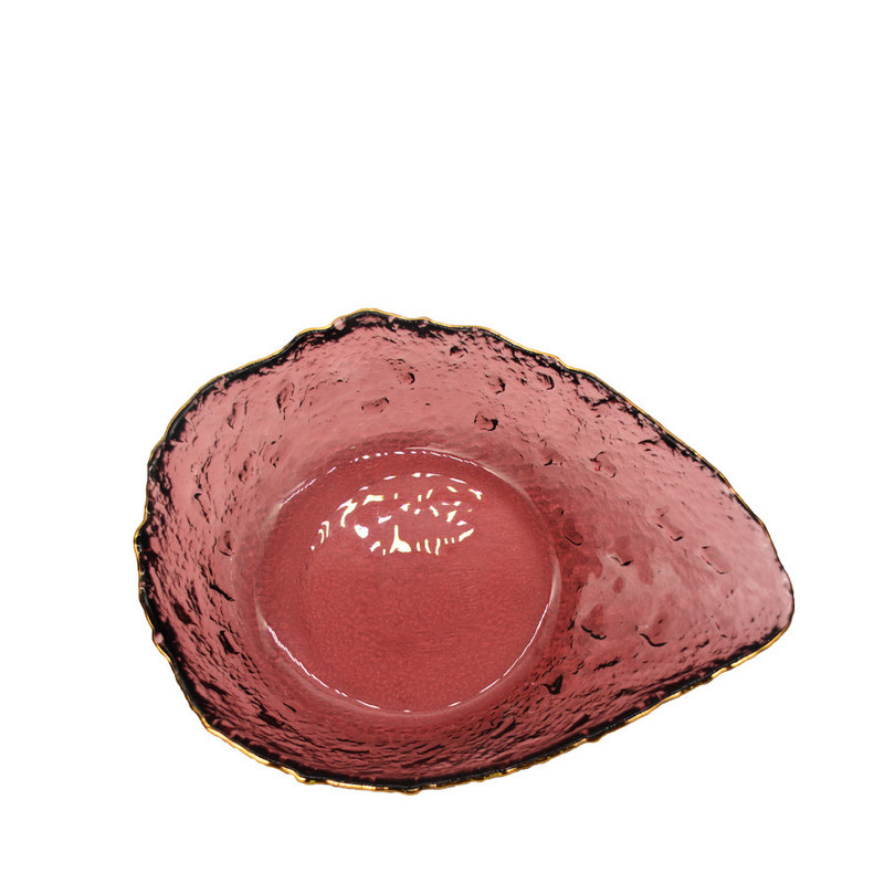 jakość Exquisite Creative Water Drop Shape Glass Charger Plates fabryka