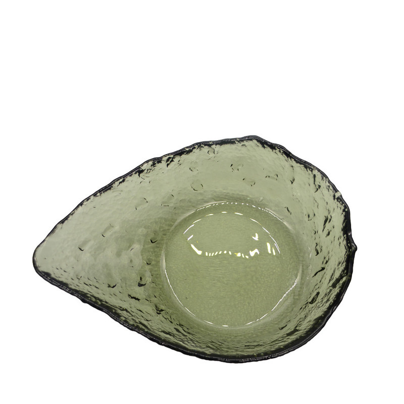 jakość Exquisite Creative Water Drop Shape Glass Charger Plates fabryka