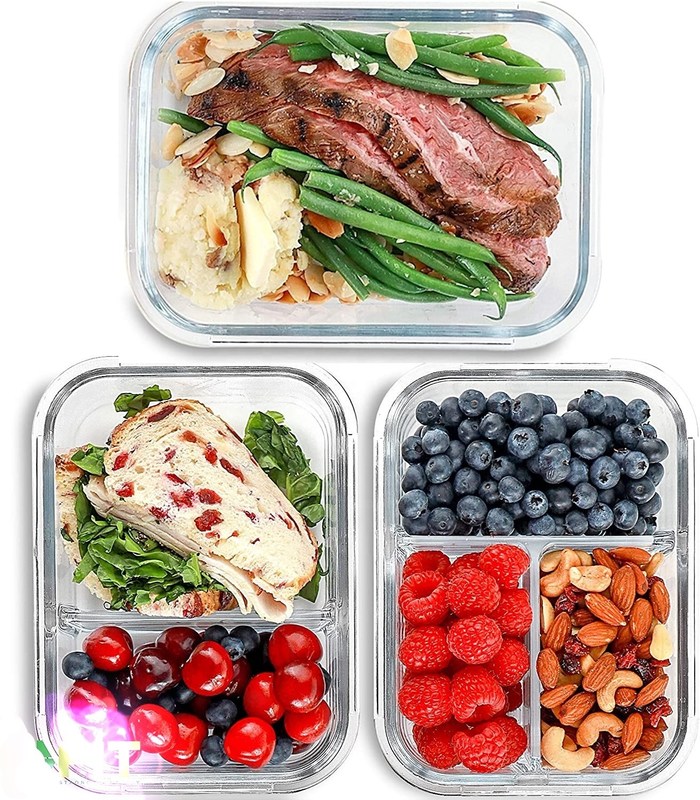 jakość Borosilicate Pressed Glass Lunch Boxes With Locking Lids fabryka