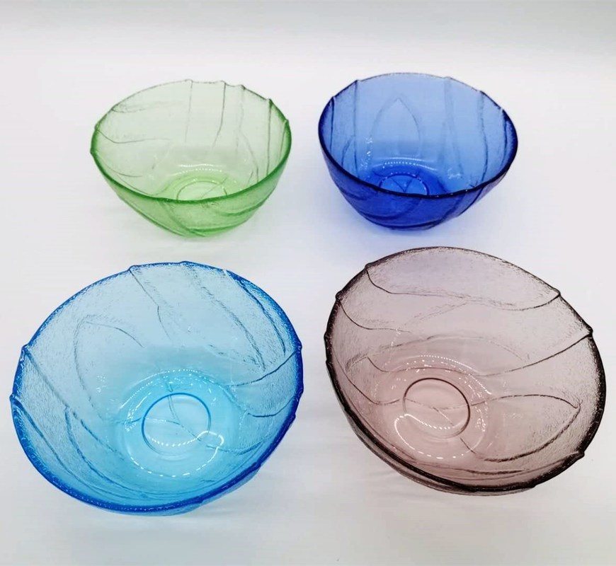 jakość Multi Color Handmade Glass Fruit Bowl For Kitchen fabryka
