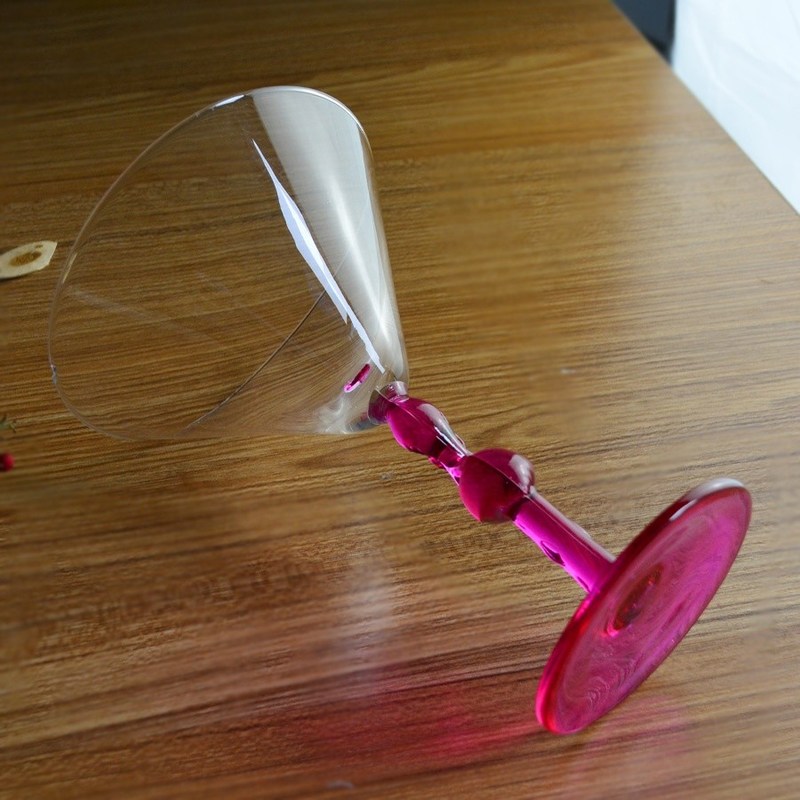 jakość Pink Color  Flamingo Shaped Stem Cocktail Crystal Glasses fabryka