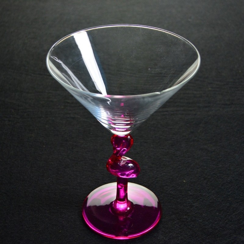jakość Pink Color  Flamingo Shaped Stem Cocktail Crystal Glasses fabryka