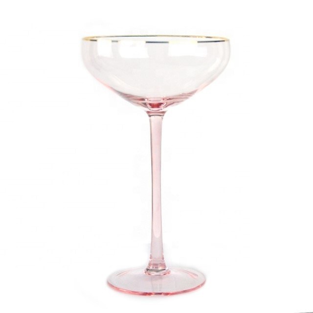 jakość Pink Crystal Cocktail Glasses fabryka