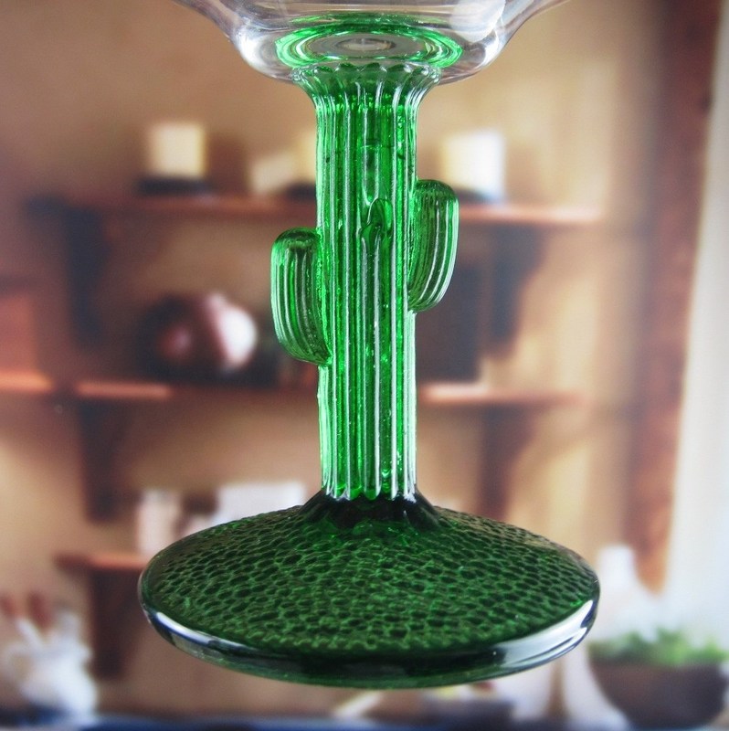 jakość Ins Cactus Plant Stemed Round Vintage Martini Glasses fabryka