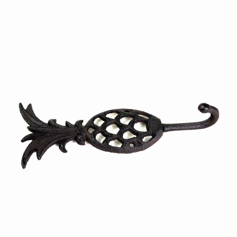 jakość Pineapple Vintage Wall Mounted Key Hanger  Cast Iron Crafts fabryka