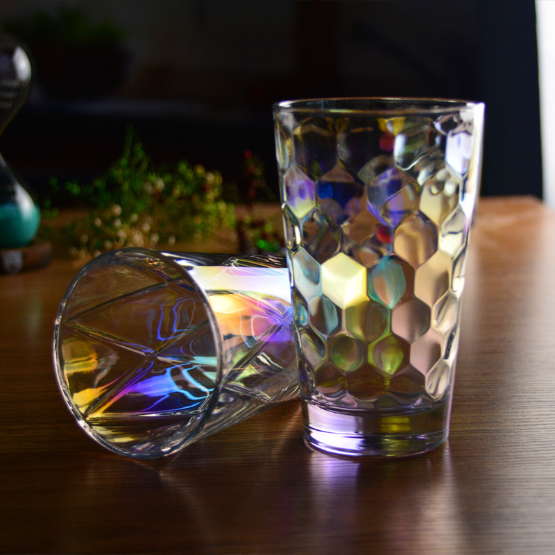 jakość Iridescent Honeycomb Tumbler Drinking Glasses For Bar fabryka