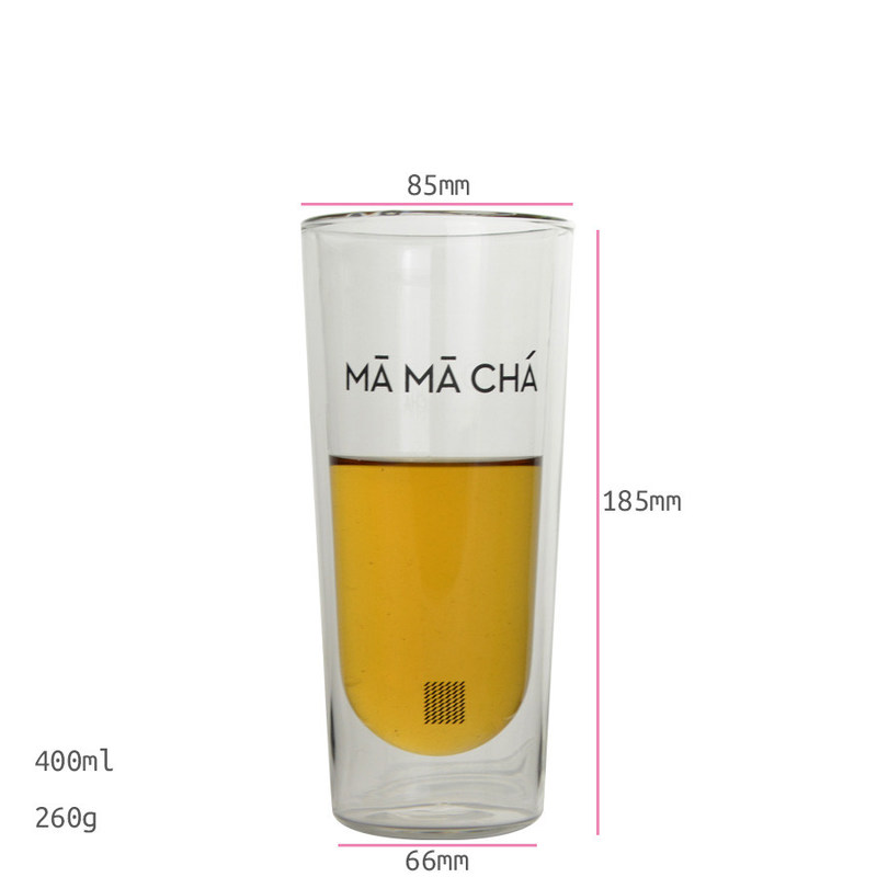 jakość Double Wall Heat Resistant Round Tall Tumbler Glass fabryka