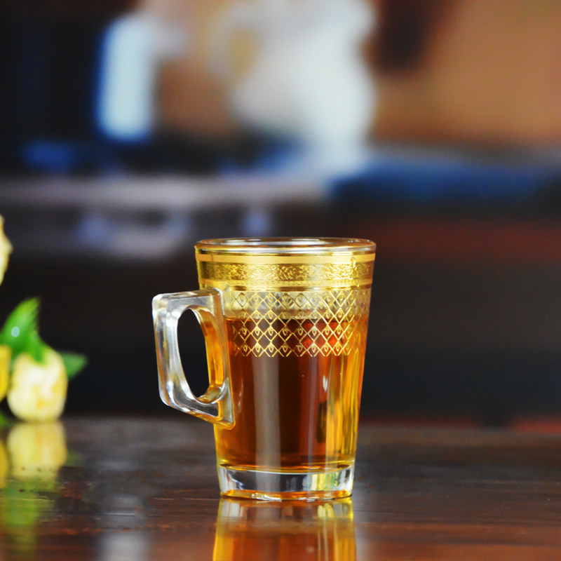 jakość Golden Decorated Gold Decal Tumbler Drinking Glasses fabryka