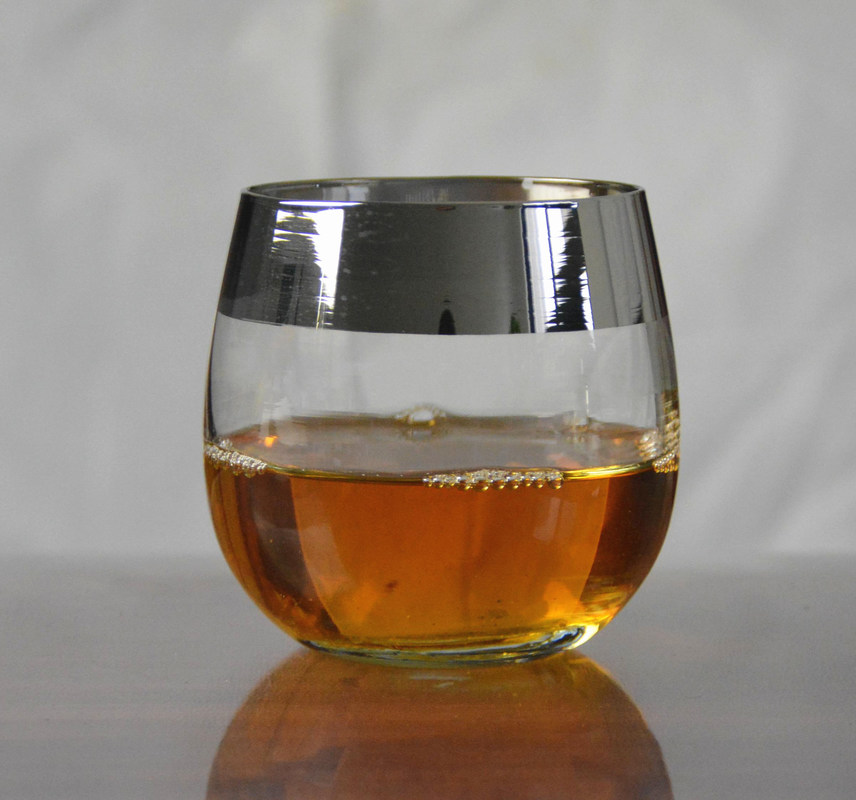 jakość Silver Rim Ion Plated Platinum Tumbler Drinking Glasses fabryka