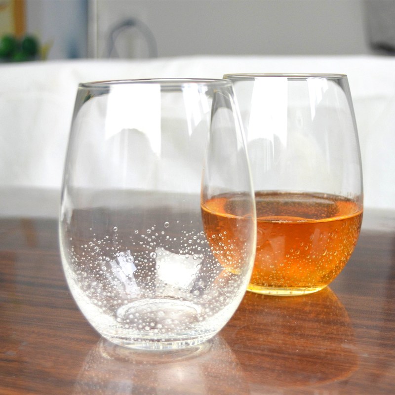 jakość 500ml Transparent Stemless Whiskey Tumbler Glasses , Wine Glass Tumbler fabryka