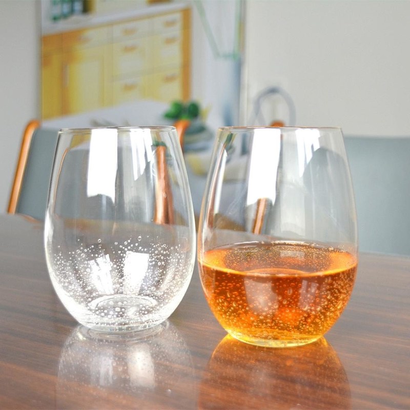 jakość 500ml Transparent Stemless Whiskey Tumbler Glasses , Wine Glass Tumbler fabryka