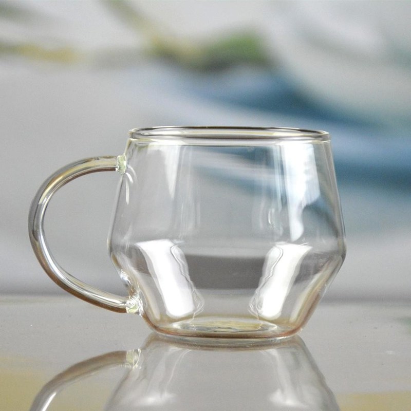 jakość Borosilicate Heat Resistant Tea Glass Mug With Handle fabryka