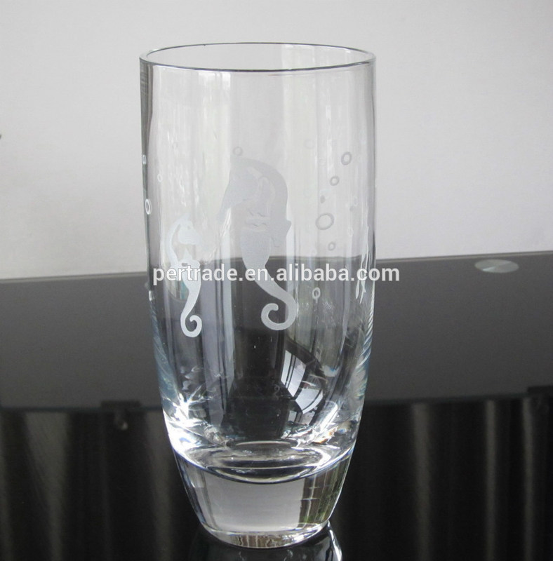 jakość Heavy Duty Tumbler Drinking Glasses With Decorated Pattern fabryka
