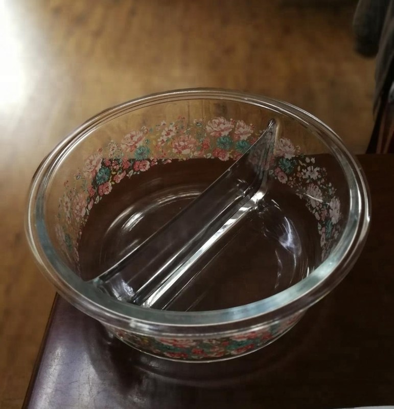 jakość Two Pots Borosilicate Clear Glass Storage Jars , Glass Bowls With Lids fabryka