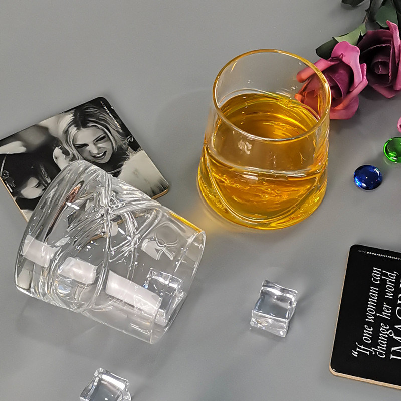 jakość Inlaid Arc Design Handmade Whiskey Glass fabryka