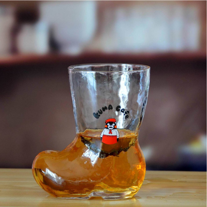 jakość Boot Shape 150ml Shot Glasses With Color Logo For Promotion fabryka