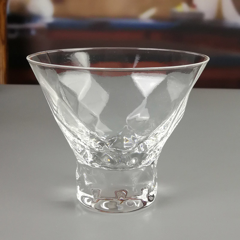 jakość Lead Free Crystal Cocktail Glasses With Optical Diamonds Design fabryka