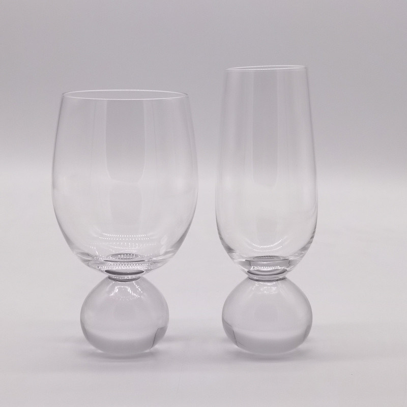 jakość Ball Stemmed Lead Free Crystal Highball Tumblers For Champagne fabryka