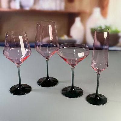 jakość Hand-blow Color Gradient Wine Glass Set High Quality Crystal Wine Glass For Gift For Weeding fabryka