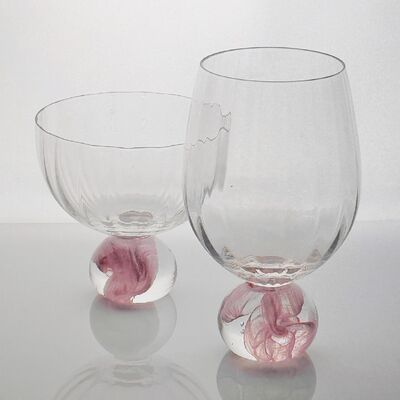 jakość High Clarity Pink Cloud Crystal Wine Glass Set Designed for in Restaurants Bars and Wine Tasting Events Offering Superior Presentation fabryka
