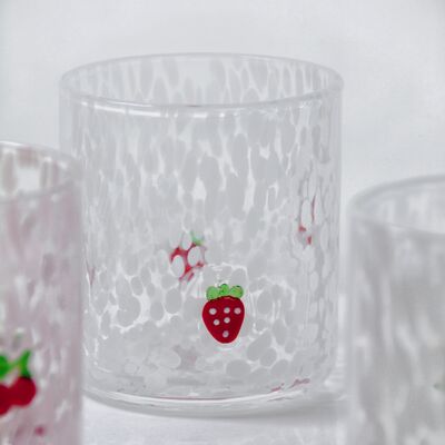 jakość Tumbler Drinking Glasses hand crafted with dreamy confetti patterns and fruity designs that bring joy to your table setting fabryka